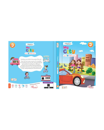 Pegasus The City Sound Book-10 Pages With Realistic City Sounds-Learning & Educational Toys-0M+