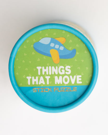 Popcorn Things That Move Stick Puzzle-24 Pieces-Learning & Educational Toys-24M+