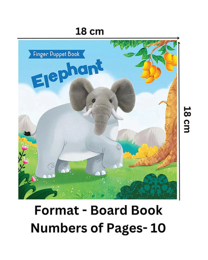 Pegasus Elephant Finger Puppet Book-10 Interactive Story Pages-Encourages Active Participation-Learning & Educational Toys-24M+