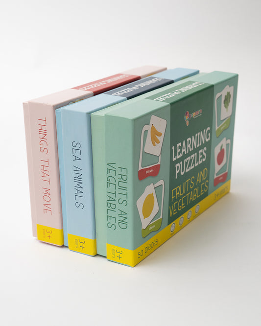 Popcorn Fruits & Vegetables Learning Puzzle-Includes 50 Pieces-Learning & Educational Toys-24M+