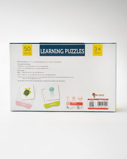 Popcorn Sea Animals Learning Puzzle-Includes 50 Pieces-Learning & Educational Toys-24M+