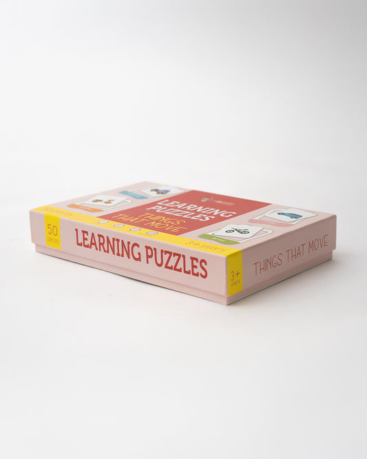 Popcorn Things That Move Learning Puzzle-Includes 50 Pieces-Learning & Educational Toys-24M+