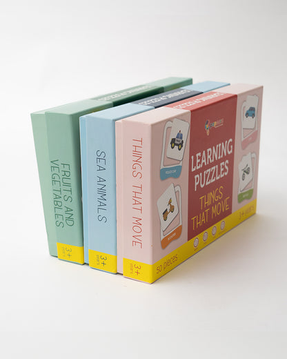 Popcorn Things That Move Learning Puzzle-Includes 50 Pieces-Learning & Educational Toys-24M+