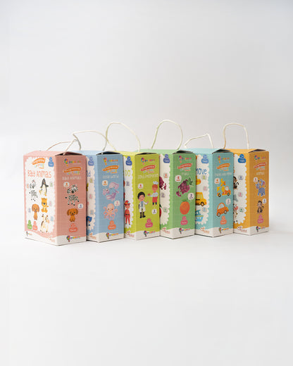 Popcorn Animals Progressive Learning Puzzle-20 Pieces-Learning & Educational Toys-24M+