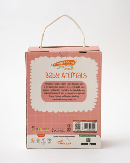 Popcorn Baby Animals Progressive Learning Puzzle-20 Pieces-Learning & Educational Toys-24M+