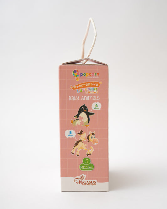 Popcorn Baby Animals Progressive Learning Puzzle-20 Pieces-Learning & Educational Toys-24M+