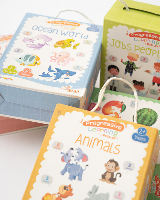 Popcorn Baby Animals Progressive Learning Puzzle-20 Pieces-Learning & Educational Toys-24M+