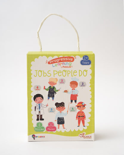 Popcorn Job People Do Progressive Learning Puzzle-20 Pieces-Learning & Educational Toys-24M+