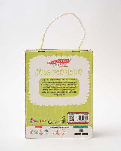 Popcorn Job People Do Progressive Learning Puzzle-20 Pieces-Learning & Educational Toys-24M+