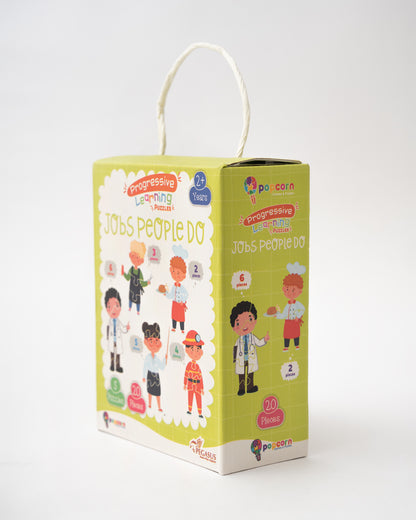 Popcorn Job People Do Progressive Learning Puzzle-20 Pieces-Learning & Educational Toys-24M+