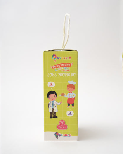 Popcorn Job People Do Progressive Learning Puzzle-20 Pieces-Learning & Educational Toys-24M+