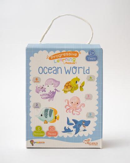 Popcorn Ocean World Progressive Learning Puzzle-20 Pieces-Learning & Educational Toys-24M+