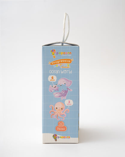 Popcorn Ocean World Progressive Learning Puzzle-20 Pieces-Learning & Educational Toys-24M+