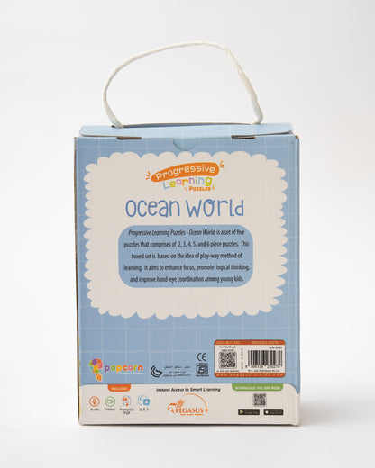 Popcorn Ocean World Progressive Learning Puzzle-20 Pieces-Learning & Educational Toys-24M+