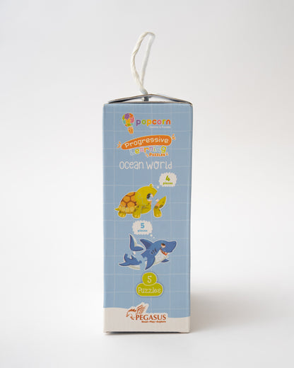 Popcorn Ocean World Progressive Learning Puzzle-20 Pieces-Learning & Educational Toys-24M+