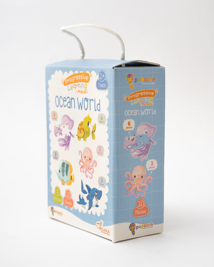 Popcorn Ocean World Progressive Learning Puzzle-20 Pieces-Learning & Educational Toys-24M+