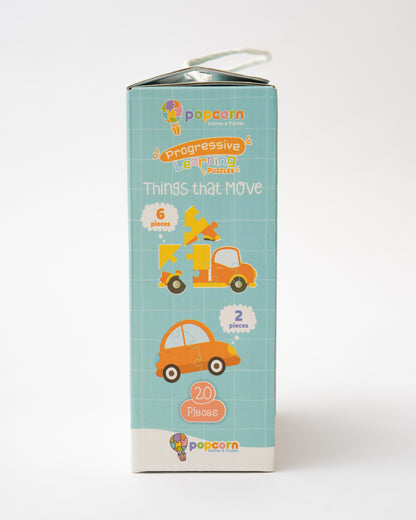 Popcorn Things That Move Progressive Learning Puzzle-20 Pieces-Learning & Educational Toys-24M+
