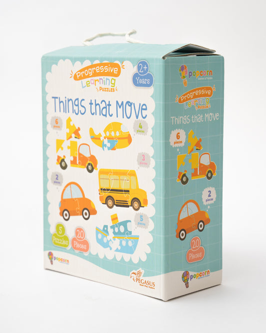 Popcorn Things That Move Progressive Learning Puzzle-20 Pieces-Learning & Educational Toys-24M+