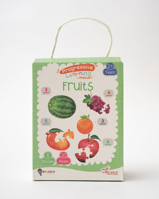 Popcorn Fruits Progressive Learning Puzzle-20 Pieces-Learning & Educational Toys-24M+