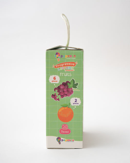 Popcorn Fruits Progressive Learning Puzzle-20 Pieces-Learning & Educational Toys-24M+