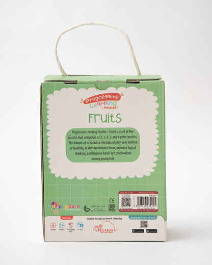 Popcorn Fruits Progressive Learning Puzzle-20 Pieces-Learning & Educational Toys-24M+