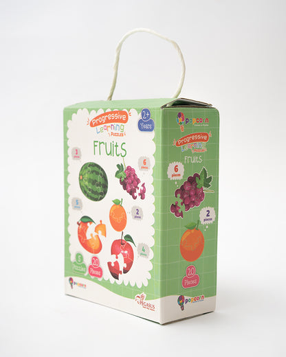 Popcorn Fruits Progressive Learning Puzzle-20 Pieces-Learning & Educational Toys-24M+