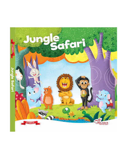 Pegasus Jungle Safari Finger Puppet Story Book-10 Interactive Story Pages-Encourages Active Participation-Learning & Educational Toys-24M+