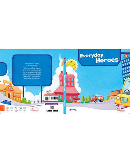 Pegasus Everyday Heros Puppet Story Book-10 Interactive Story Pages-Encourages Active Participation-Learning & Educational Toys-24M+