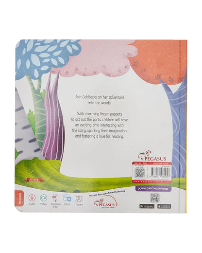 Pegasus Goldilocks And The Three Bears Finger Puppet Story Book-10 Interactive Story Pages-Encourages Active Participation-Learning & Educational Toys-24M+