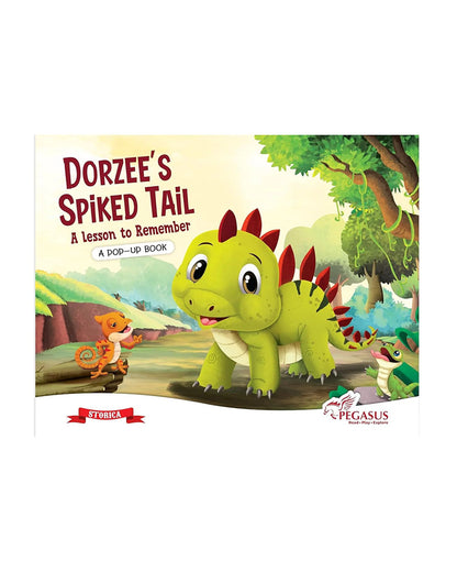 Pegasus Pop Up Book-Dorzee's Spiked Tail A Lesson To Remember-8 Spread Padded Book With Pop Ups & Flaps-Develops Visual Recognition-Learning & Educational Toys-24M+