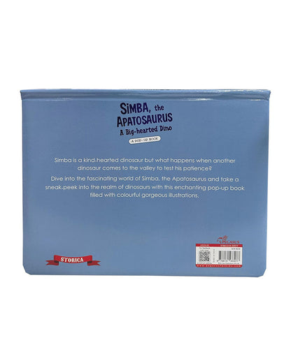 Pegasus Pop Up Book-Simba The Apatosaurus A Big Hearted Dino-8 Spread Padded Book With Pop Ups & Flaps-Develops Visual Recognition-Learning & Educational Toys-24M+