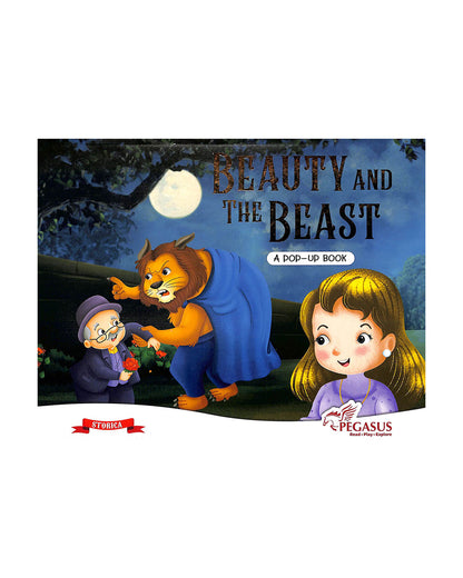 Pegasus Pop Up Book-Beauty & The Beast-8 Padded Pop-Up Spreads-Develops Visual Recognition-Learning & Educational Toys-24M+
