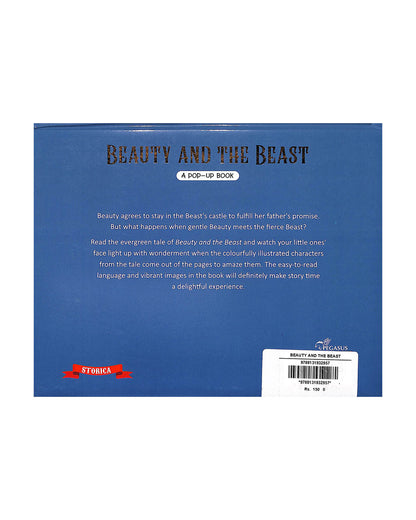 Pegasus Pop Up Book-Beauty & The Beast-8 Padded Pop-Up Spreads-Develops Visual Recognition-Learning & Educational Toys-24M+
