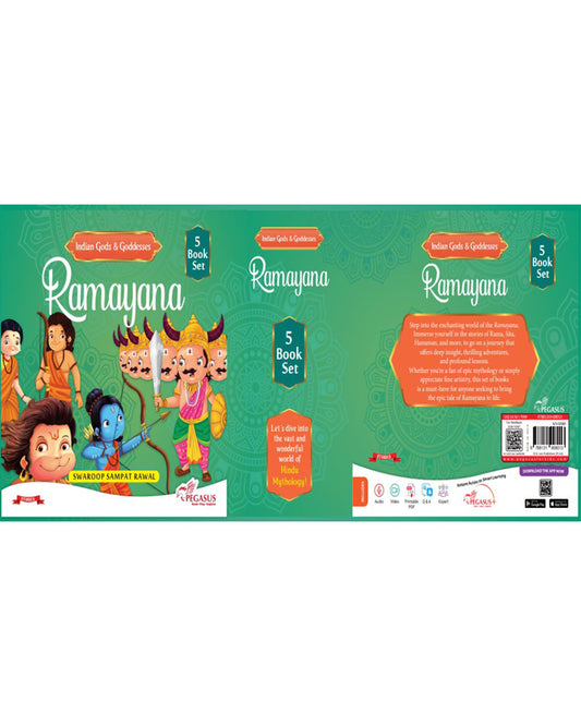 Pegasus Indian Gods & Goddesses-Ramayana-Set of 5 Mythological Books-Learning & Educational Toys-24M+