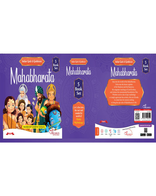 Pegasus Indian Gods & Goddesses-Mahabharata-Set of 5 Mythological Books-Learning & Educational Toys-24M+