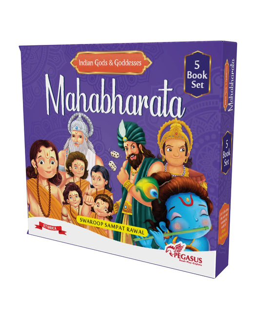 Pegasus Indian Gods & Goddesses-Mahabharata-Set of 5 Mythological Books-Learning & Educational Toys-24M+