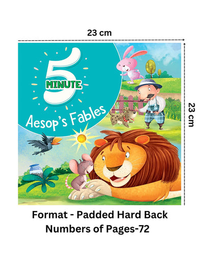 Pegasus Aesop’s Fables-5 Minute Story Book-72 Pages of Illustrated Moral Tales-Learning & Educational Toys-24M+