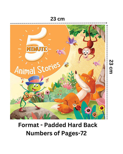 Pegasus Animal Stories-5 Minute Story Book-72 Pages of Illustrated Moral Tales-Learning & Educational Toys-24M+