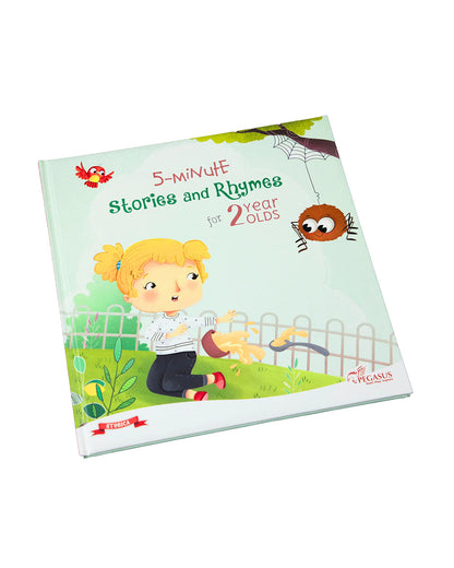 Pegasus Stories And Rhymes-5 Minute Story Book-72 Pages of Illustrated Moral Tales-Learning & Educational Toys-24M+