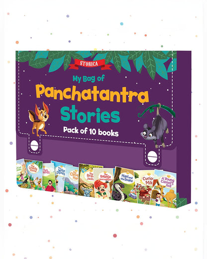 Pegasus My Story Bag-Panchatantra Set of 10 Books-Enhances Imagination-Learning & Educational Toys-24M+