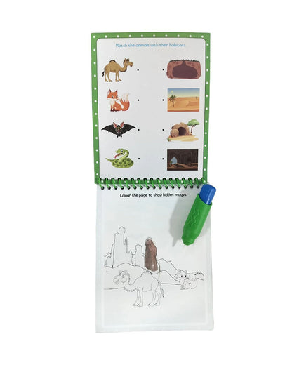 Pegasus Water Wonder Animals Magical Colouring Book-Art & Craft Kit-Develops Fine Motor Skills-36M+