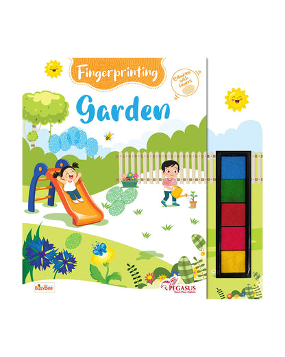 Pegasus Fingerprinting Colouring Book-Garden-Art & Craft Kit-Helps In Colour Recognition-36M+