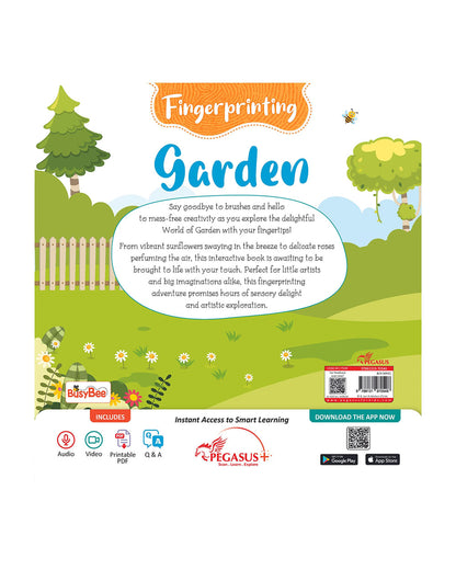 Pegasus Fingerprinting Colouring Book-Garden-Art & Craft Kit-Helps In Colour Recognition-36M+