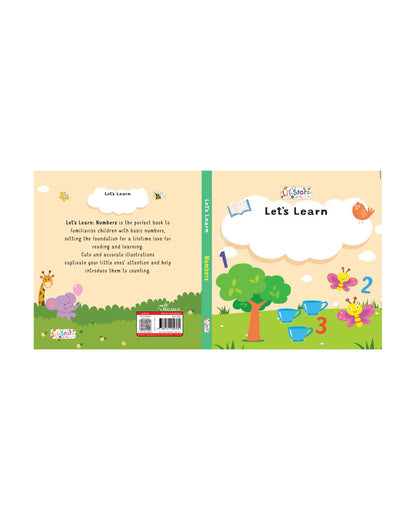 Pegasus Let's Learn Numbers Book-12 Interactive Colorful Pages-Develops Visual Recognition-Learning & Educational Toys-12M+