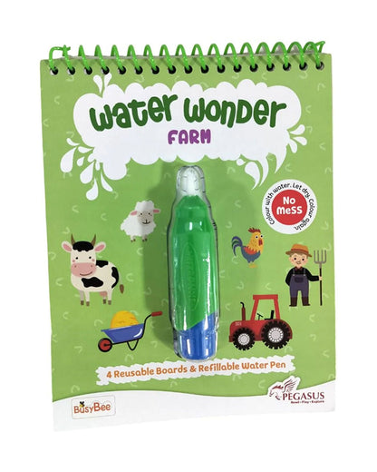 Pegasus Water Wonder Farm Magical Colouring Book-Art & Craft Kit-Develops Fine Motor Skills-36M+