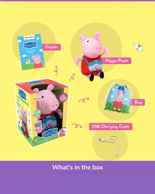 Playshifu Smart Peppa Pig-Musical Toy-300+ Peppa Pig Adventures-Bluetooth Connectivity-Develops Creativity-36M+