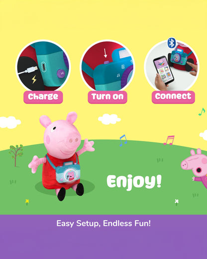 Playshifu Smart Peppa Pig-Musical Toy-300+ Peppa Pig Adventures-Bluetooth Connectivity-Develops Creativity-36M+