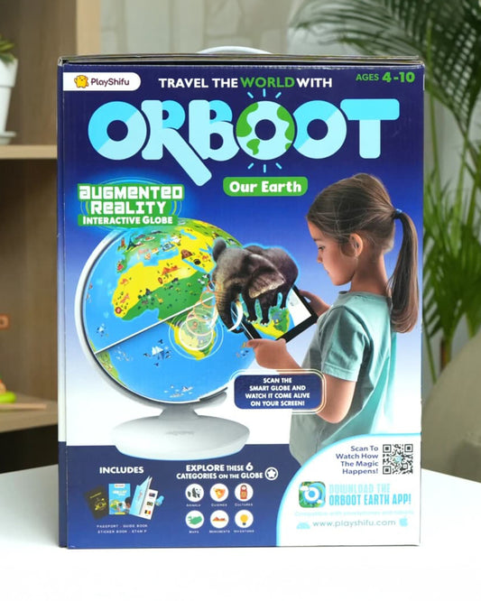 Playshifu Orboot Earth AR Globe-Learning Kit-Explore 400+ Wonders With 3D Augmented Reality-Passport Pack Included-Learning & Educational Toys-36M+