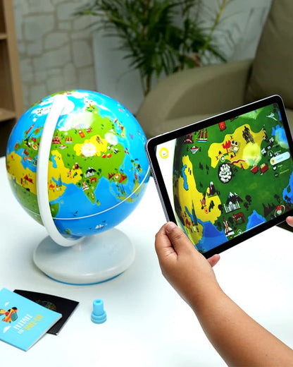 Playshifu Orboot Earth AR Globe-Learning Kit-Explore 400+ Wonders With 3D Augmented Reality-Passport Pack Included-Learning & Educational Toys-36M+