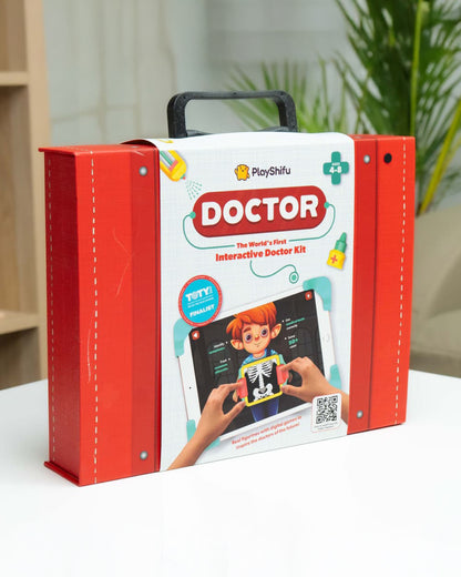 Playshifu Tacto Doctor Kit-Pretend & Play Toy-Digital Interactive Playset with 12 Clinic Tools-4Y+